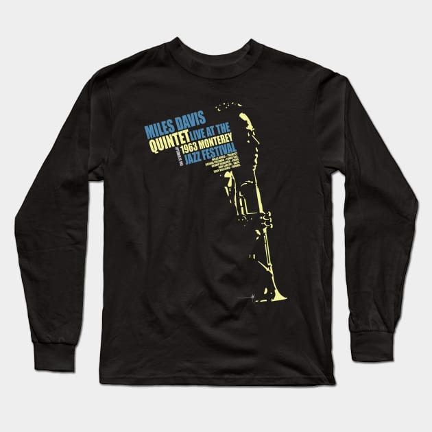 1963 Monterey Jazz Fest Long Sleeve T-Shirt by Jun Pagano